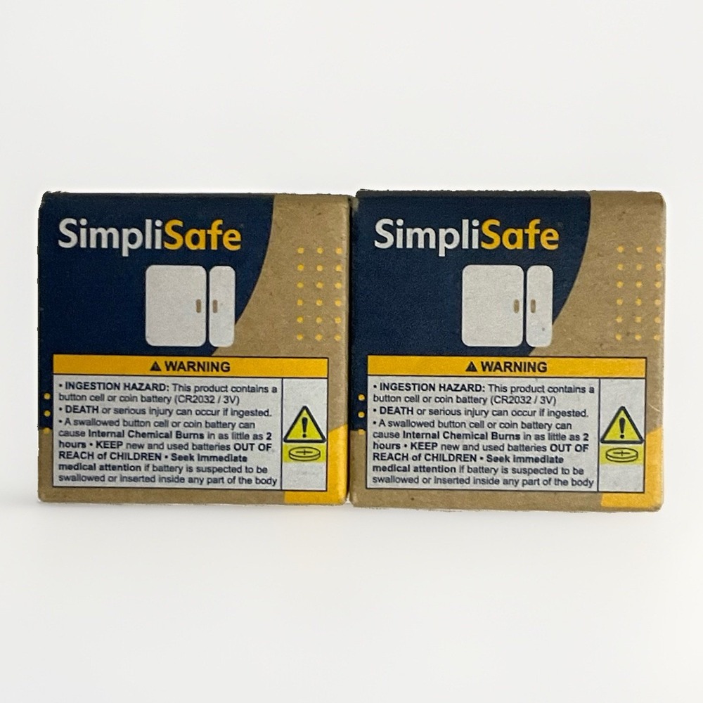 2 SimpliSafe ES3 Wireless Entry Sensor Indoor White
